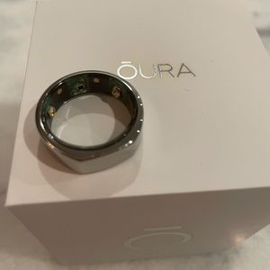Oura Ring Size 11, silver gen 2